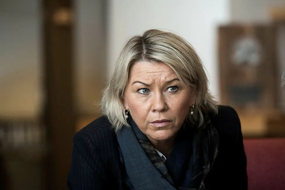Næringsminister Monica Mæland er ansvarlig for saken. Foto: Per Ståle Bugjerde