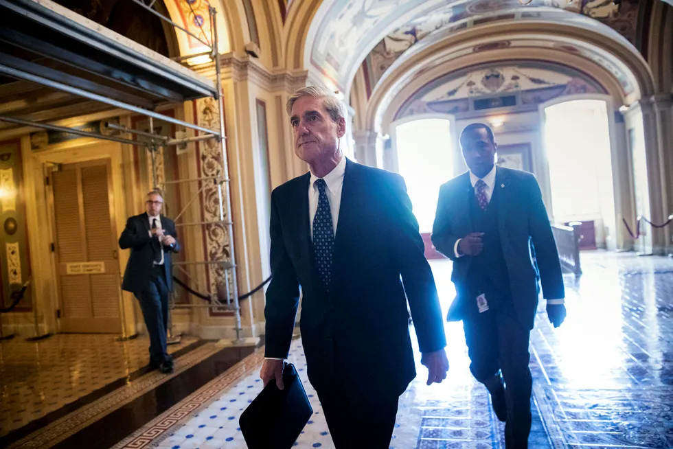 Spesialetterforsker Robert Mueller vil snakke med president Donald Trump i forbindelse med Russland-etterforskningen. Foto: J. Scott Applewhite/AP/NTB Scanpix