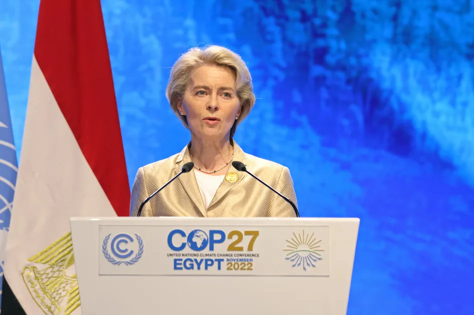 European Commission president Ursula von der Leyen at COP27, Sharm el-Sheikh