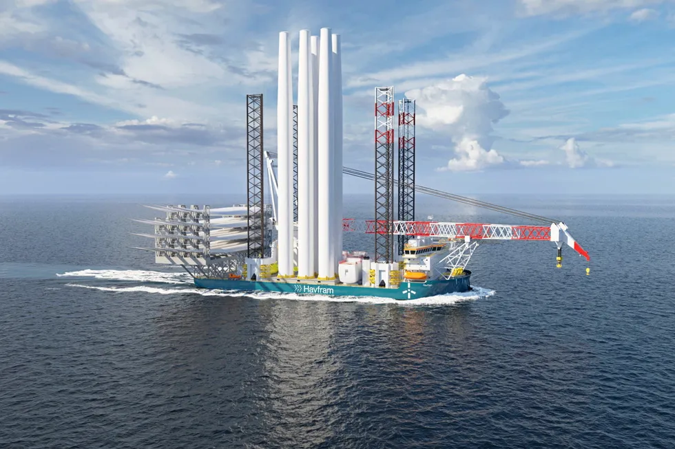 Innovative: the NG-20000X-HF vessel is capable of installing offshore wind turbines with rotor diameters exceeding 300 metres.