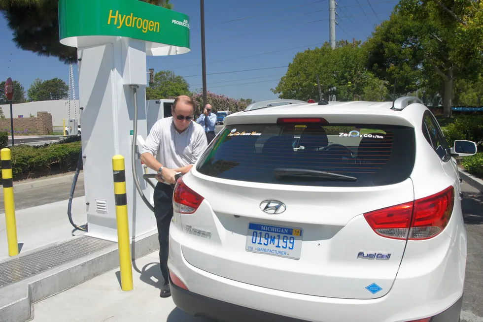 Air Products hydrogen refuelling station in California.
