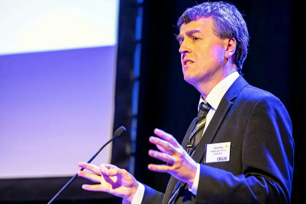 Communication: Chris Flint, director of HSE's energy division, speaking at OGUK's HSE conference in Aberdeen this week
