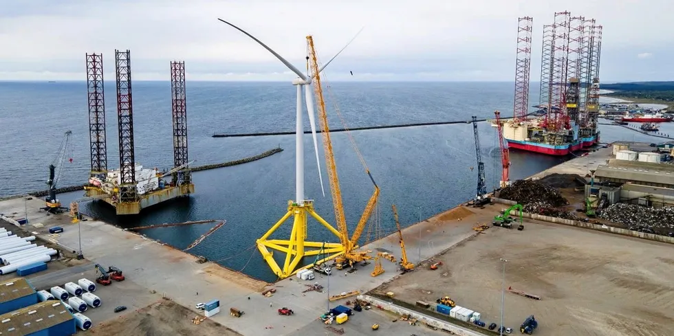 The TetraSpar floating wind concept that will be adapted for use on the 100MW Pentland project is deisgned for manufacturability