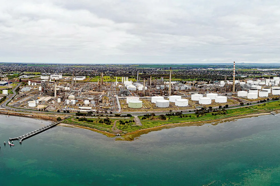 Energy hub plans: the current Geelong Refinery in Victoria, Australia