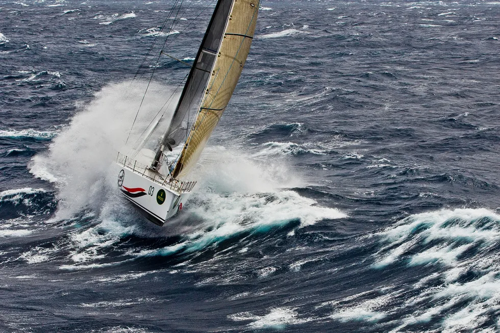 Not for the faint hearted: a yacht battles high seas in Bass Strait