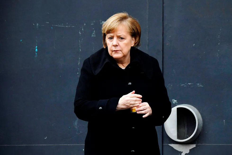 – Verden vil ikke vente på oss, sa forbundskansler Angela Merkel i sin nyttårstale. Merkel lovet å arbeide raskt for en avklaring som kan gi landet en ny storkoalisjon Foto: John Macdougall/AFP/NTB Scanpix