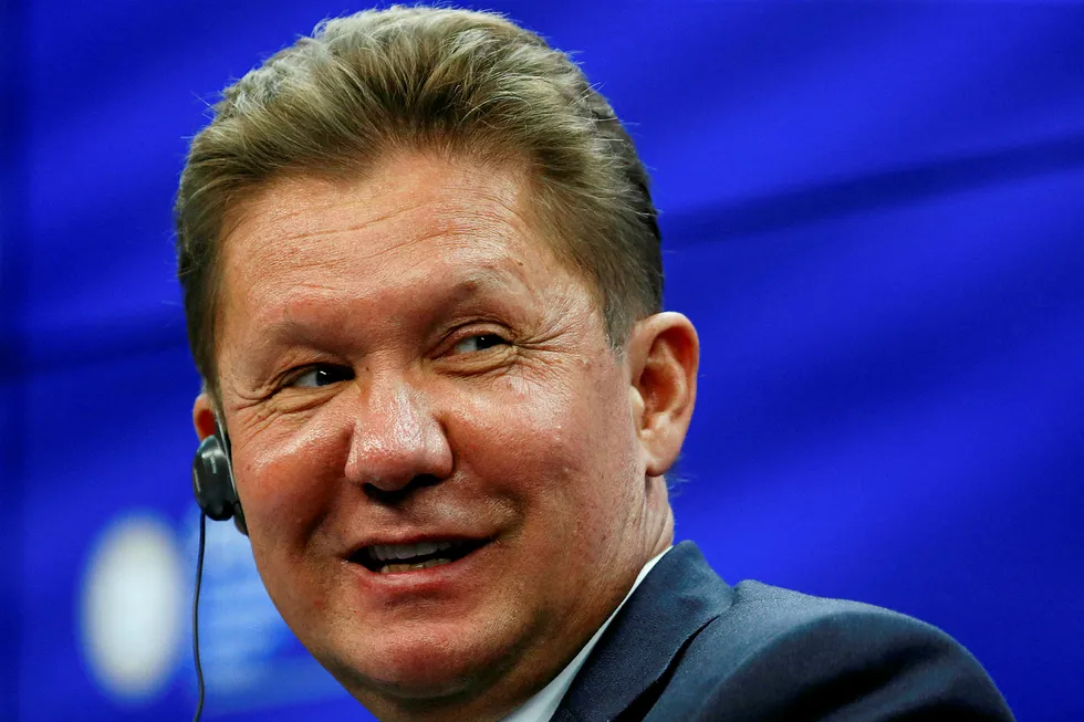 Gazprom executive chairman Alexei Miller