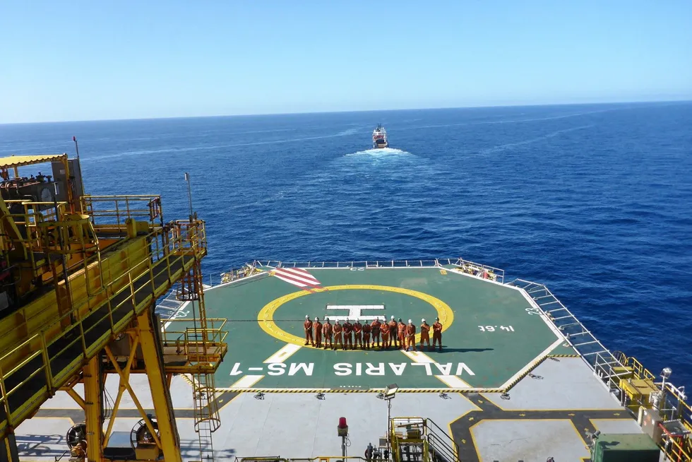 Halt: semisub drilling rig Valaris MS-1 arrived at the field on 16 July but work is currently on hold.