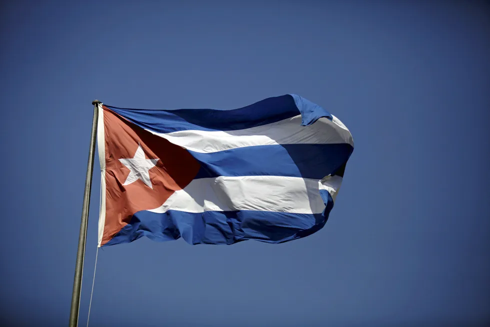 Patriotism: the Cuban flag flies in Havana.