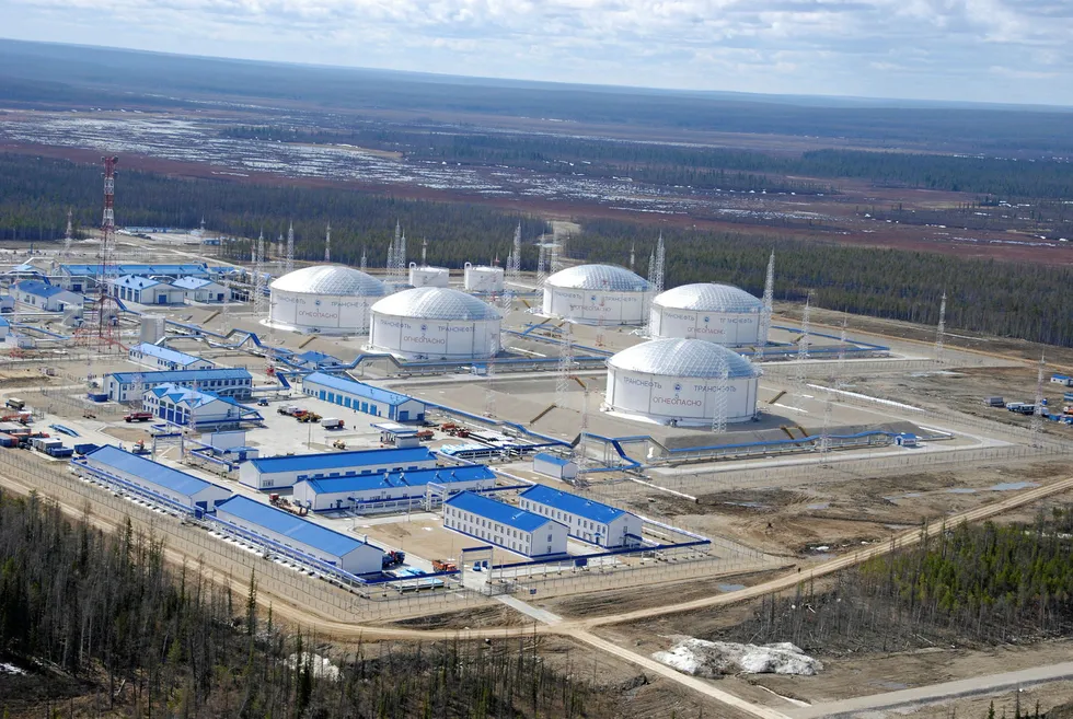 On site: the Talakanskoye oil gathering facility takes crude from Surgutneftegaz operations