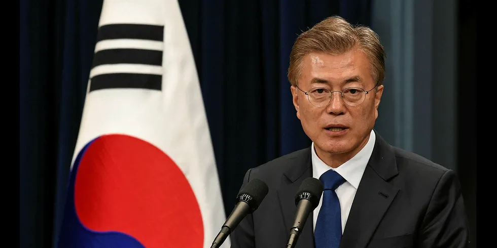 South Korea's President Moon Jae-In. Photo: Kim Min-Hee-Pool/Getty