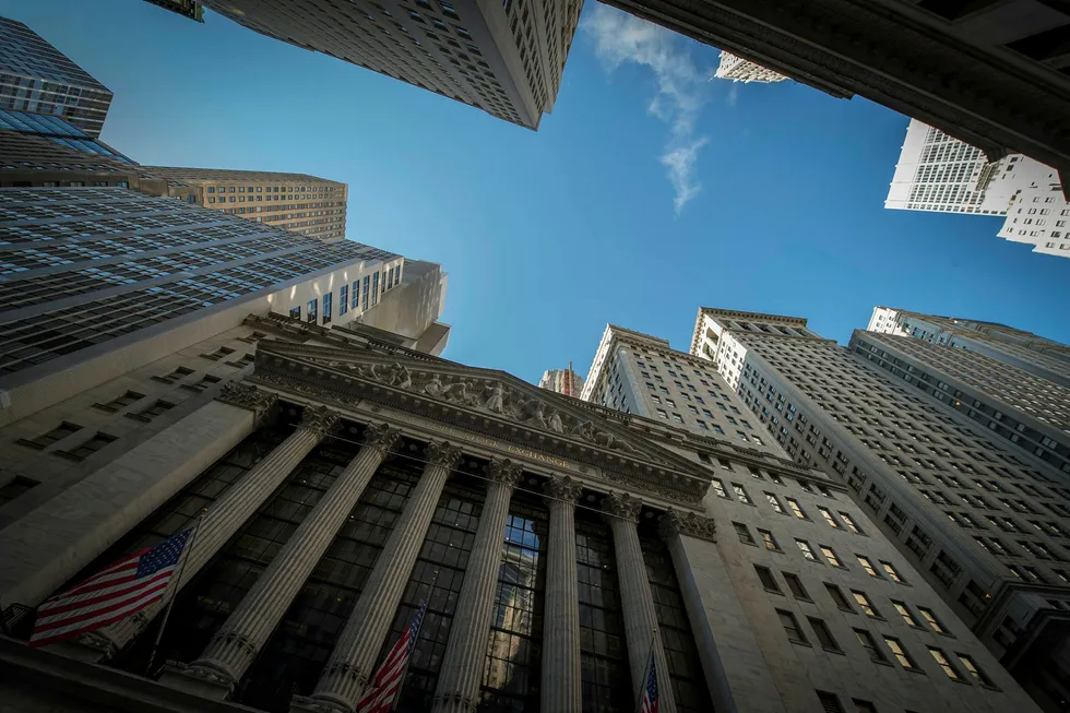New York Stock Exchange (NYSE) i New York. Foto: NTB/Scanpix/AFP PHOTO / Bryan R. Smith