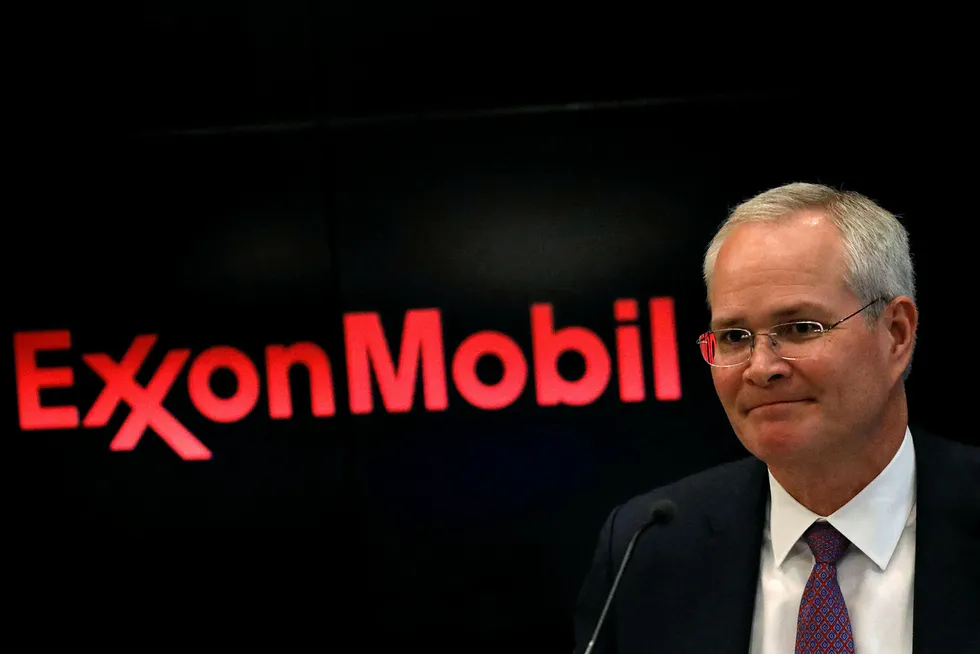 Global target: ExxonMobil chief executive Darren Woods