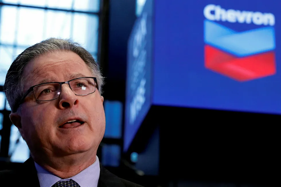 Benefits: Chevron chief executive John Watson