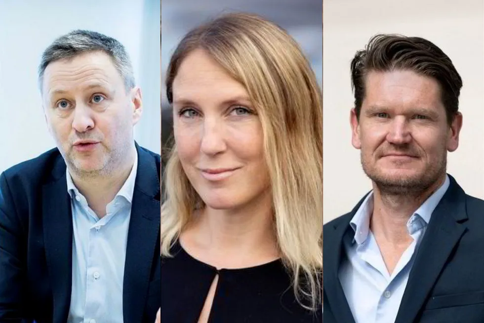 Sjeføkonom Frank Jullum, sjefstrateg Erica Dalstø og sjeføkonom Kjetil Olsen har hvert sitt syn på potensielle rentekutt neste år.