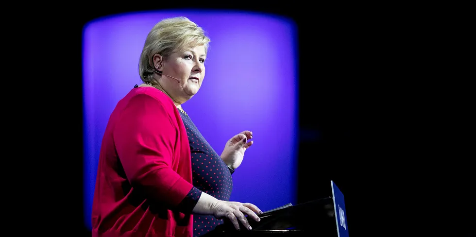 Statsminister Erna Solberg kommer til Sjømat Norges årssamling.