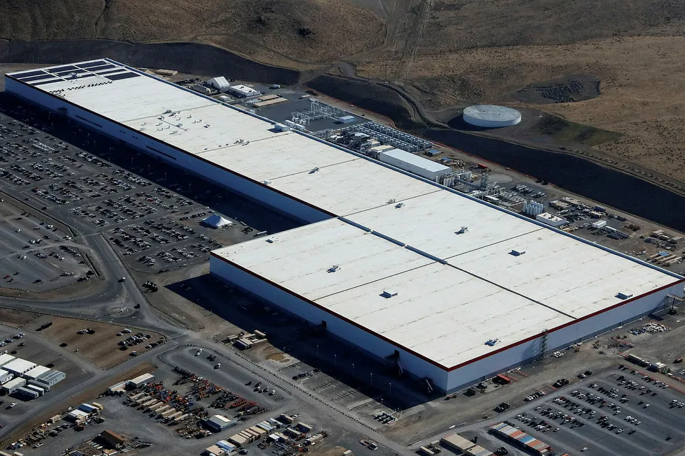 Teslas «Gigafactory» i Nevada.