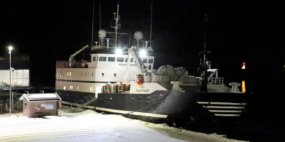 «Polar Pioneer» er en av de tre båtene Fiskeridirektoratet har varslet kan miste tillatelsene sine.