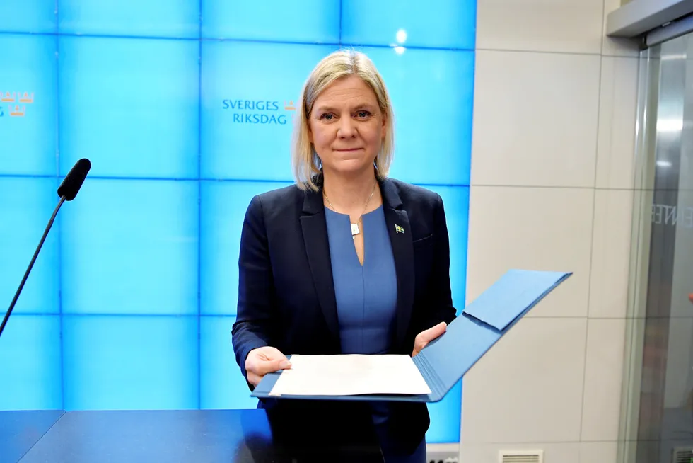 Statsminister Magdalena Andersson.