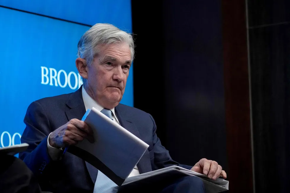 USAs sentralbanksjef Jerome Powell har hevet rentene i et historisk tempo. Nå tror markedet han nærmer seg slutten på innstramningen.