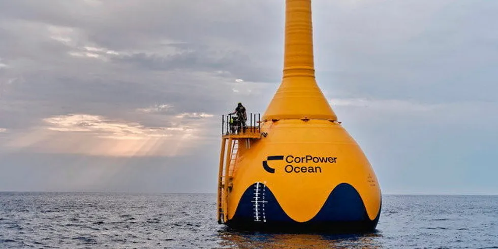 CorPower's innovative wave energy converter.