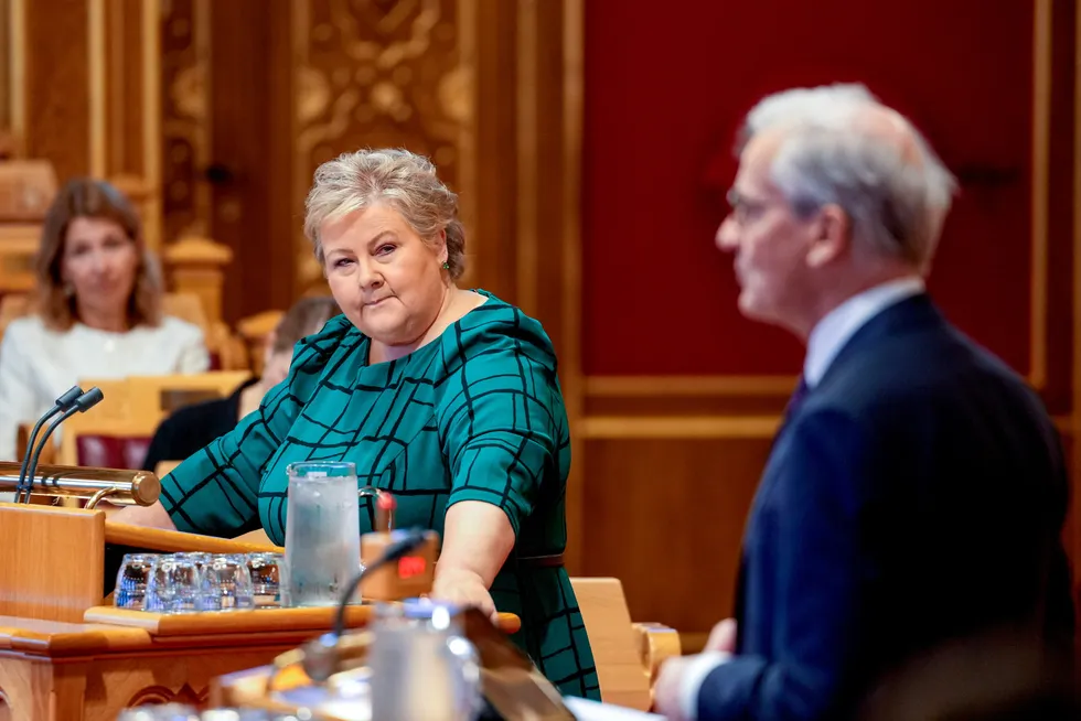 Andelen sysselsatte i offentlig forvaltning har vært stabil under både statsminister Jonas Gahr Støre (Ap) og tidligere statsminister Erna Solberg (Høyre).