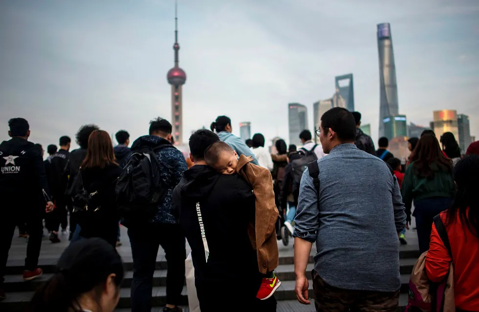Siden finanskrisen herjet på de globale finansmarkedene for nesten ti år siden har kinesiske selskaper mer enn femdoblet gjelden, ifølge sentralbanken. Foto: Johannes Eisele/AFP/NTB scanpix