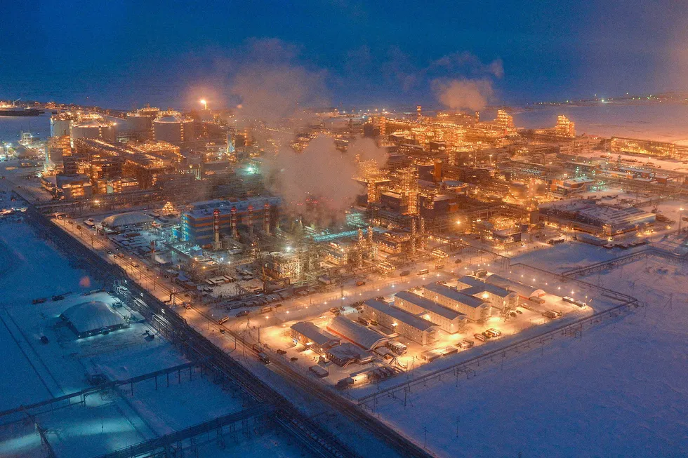 Emissions tackling: the Yamal LNG plant at the port of Sabetta on Russia's Yamal Peninsula, which is operated by a Novatek-led consortium