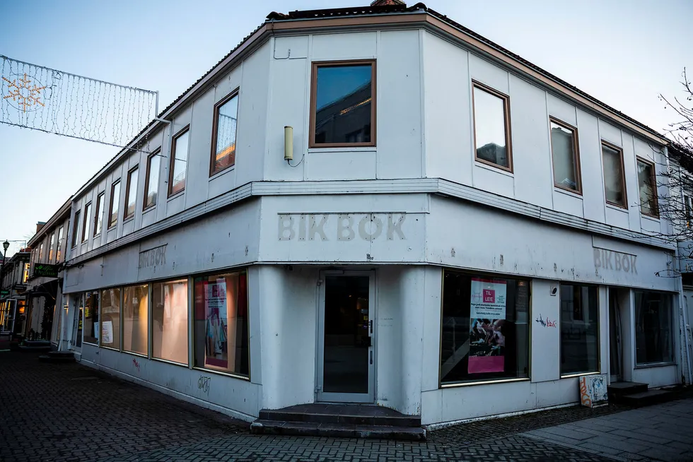 BikBok er en av Varner-kjedene som er hardest rammet av nedturen. Her fra et forlatt lokale i Trondheim sentrum.