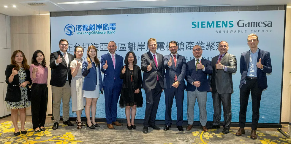 Siemens Gamesa officials and supply chain partners aiming to serve the Hai Long project.