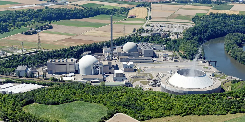 EnBW's Neckarwestheim nuclear power station that must close by the end of 2022