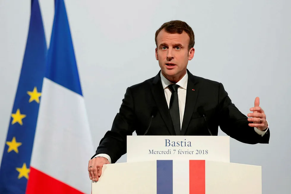 Visit: French President Emmanuel Macron