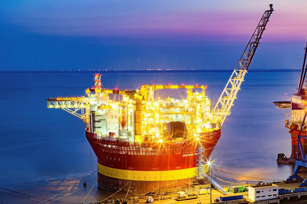 Experience: Dana Petroleum's Western Isles FPSO, a Sevan Marine cylindrical design, at Cosco Shipping Heavy Industry's facilities at Qidong, China