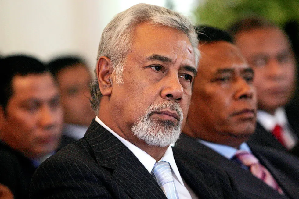 Agreement: Timor-Leste chief negotiator Xanana Gusmao