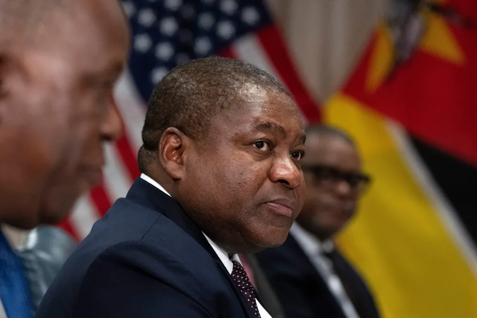 LNG revival: Mozambique's President Filipe Nyusi attends a meeting with US Secretary of Defence, Lloyd Austin, at the Pentagon, Washington DC in September 2023.