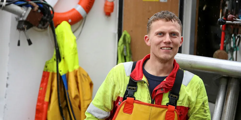 BLÅKVEITEFISKET I GANG: Daniel A. Reinholdtsen la til kai på Myre tirsdag morgen etter to slitsomme døgn på sjøen.