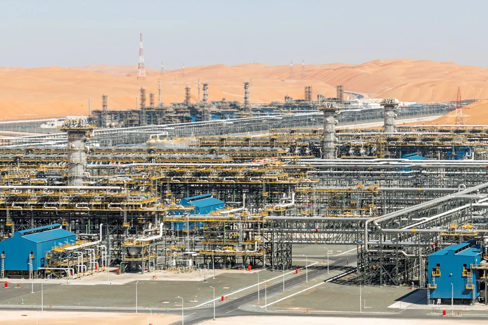 On location: the Shah plant outside Abu Dhabi