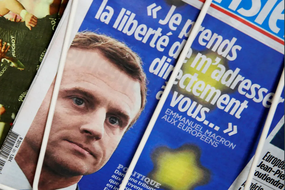 Frankrikes president Emmanuel Macron ønsker å bygge en front mot populismen i Europa.