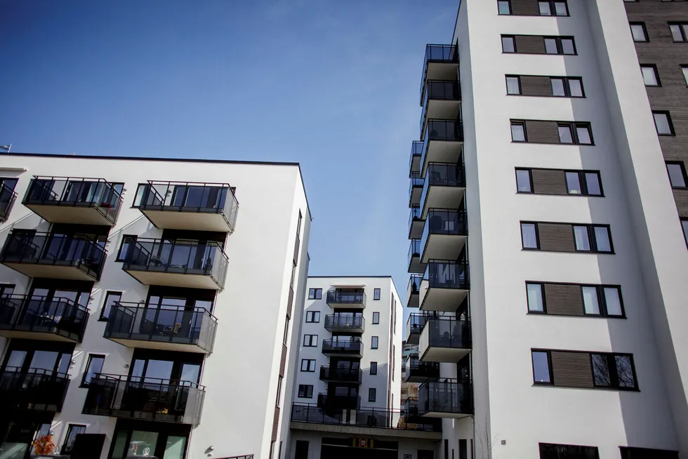 Illustrasjonsfoto av boligbygging på Løren i Oslo.