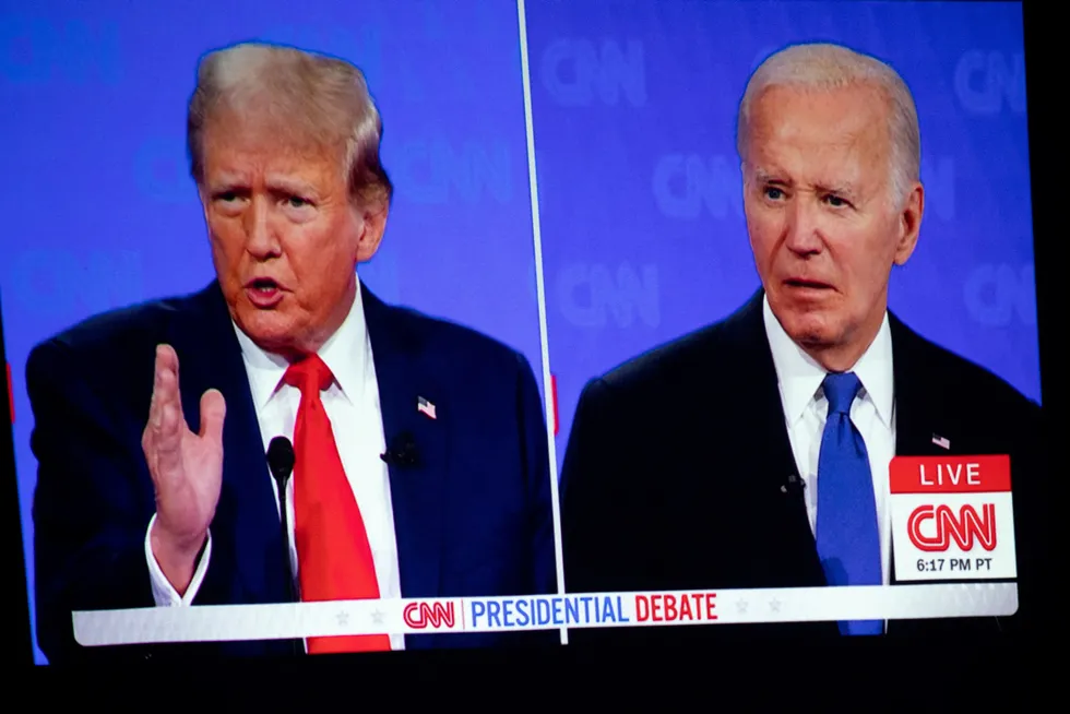 President Joe Biden var utilpass i CNN-debatten med Donald Trump natt til fredag.