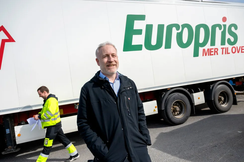 Europris-sjef Espen Eldal i Fredrikstad.
