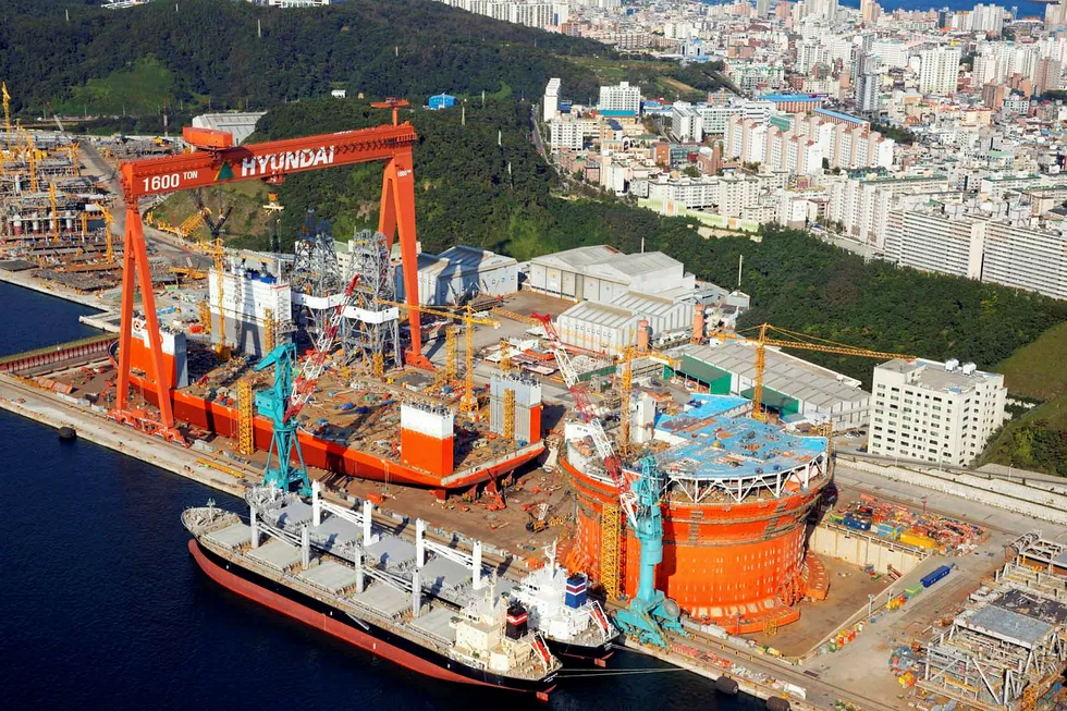 Back in action: Hyundai Heavy Industries offshore yard
