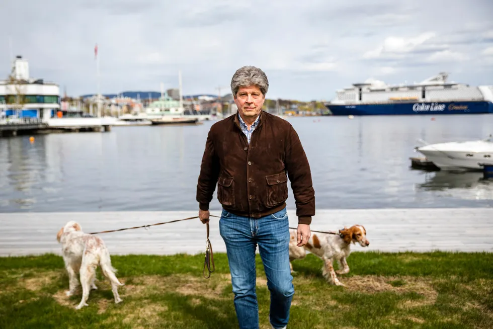 Alf Ulven har i flere tiår drevet med eiendom i Norge. Nå er han tiltalt for grovt økonomisk utroskap i forbindelse med avtaler med personer i Maribel-konsernet. Avbildet her på sin eiendom på Bygdøy i Oslo.