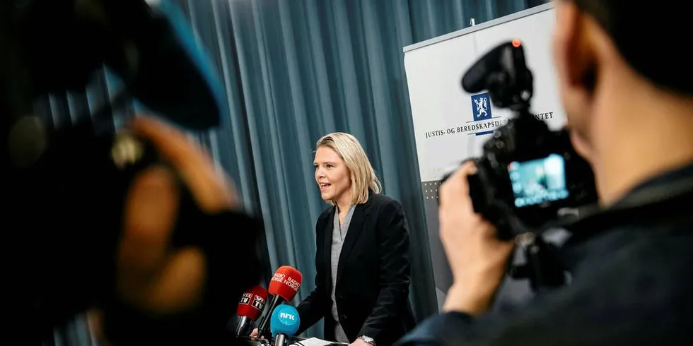 Sylvi Listhaug, tidligere justisminister har valgt å gå av som statsråd. Foto: Fartein RudjordFoto: Fartein Rudjord