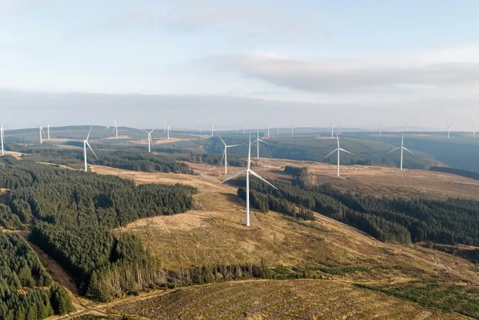 The Pen Y Cymoedd wind farm operated by Swedish power giant Vattenfall in Wales.