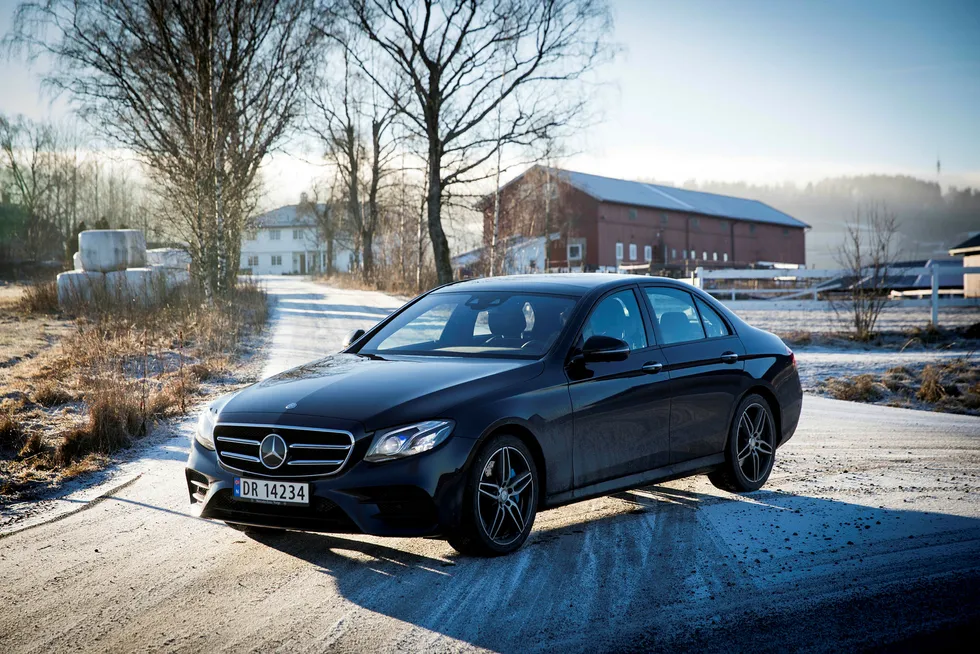 Mercedes fyller opp modellrekken med ladbare versjoner. Nå kommer også E-klassen som plugin hybrid. Foto: Gunnar Lier