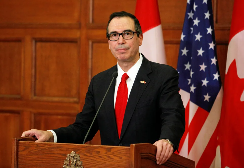 Supporting prices: US Secretary of the Treasury Steven Mnuchin said the US trade war with China was on hold