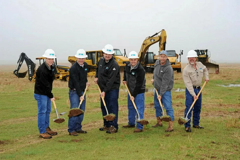 Breaking ground: Newfield developing water recycling plant (Photo: Newfield Exploration)