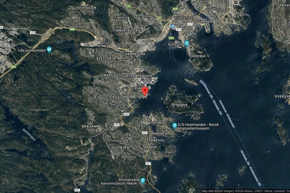 Området rundt Lumber brygge 42, Kristiansand, Agder