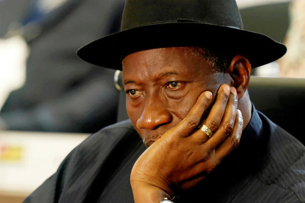 Former Nigerian president Goodluck Jonathan